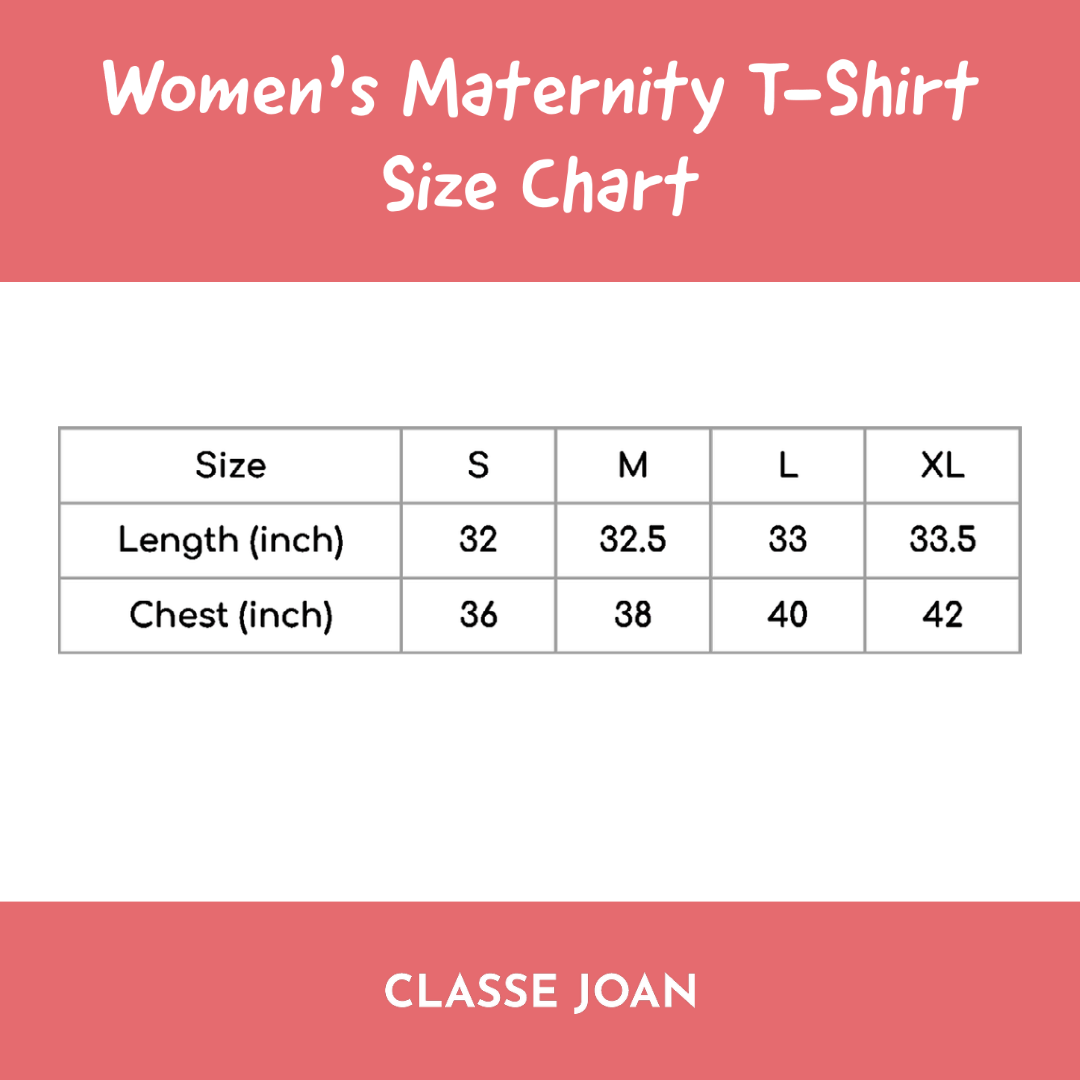 Women's Maternity T-shirt - Black (Plain)