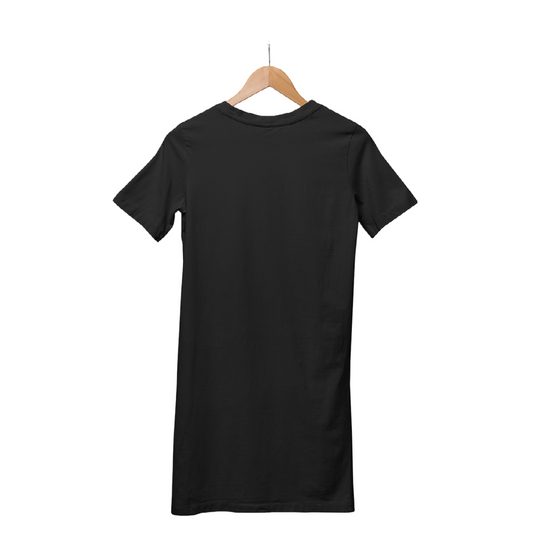 Women's T-shirt Dress - Black (Plain)